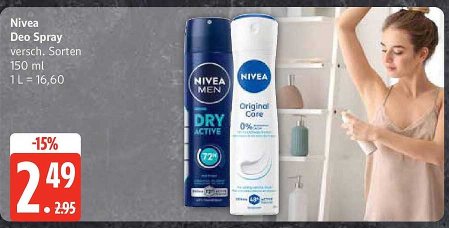 Nivea Deo Spray verschiedene Sorten 150 ml