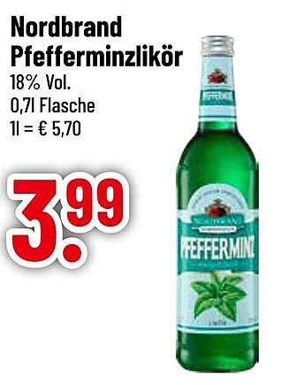 Nordbrand Pfefferminzlikör 0,71L