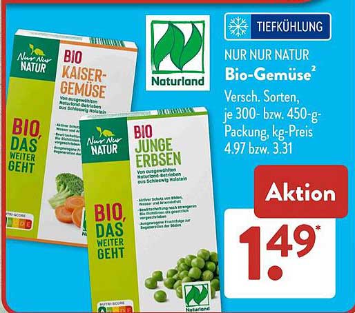 NUR NUR NATUR Bio-Gemüse von Naturland - Verschiedene Sorten