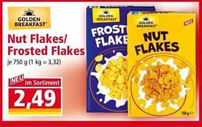 Nut Flakes/Frosted Flakes - Golden Breakfast