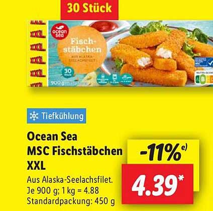 Ocean Sea MSC Fischstäbchen XXL - 30 Stück