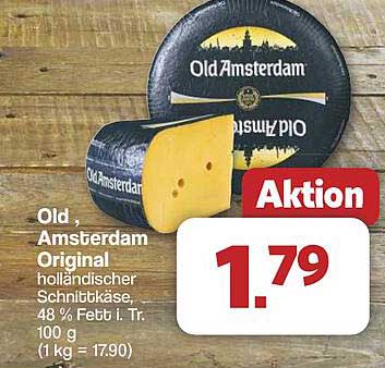 Old Amsterdam Original holländischer Schnittkäse, 48 % Fett i. Tr. 100 g
