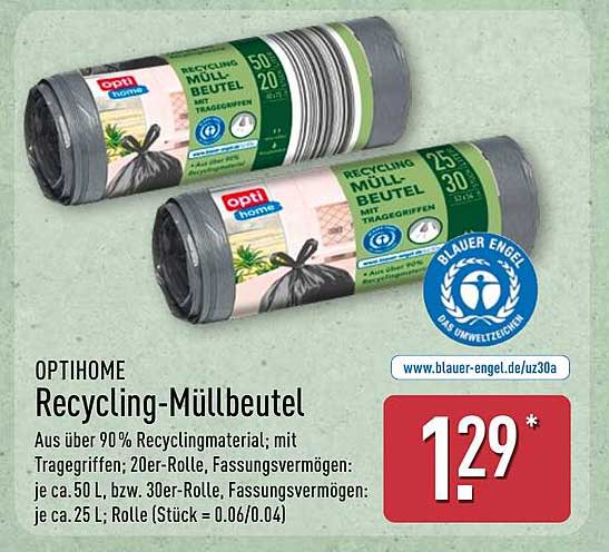 OPTIHOME Recycling-Müllbeutel