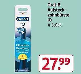 Oral-B Aufsteckzahnbürste iO 4 Stück