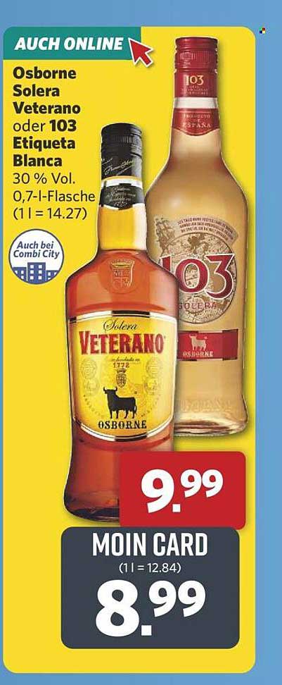 Osborne Solera Veterano oder 103 Etiqueta Blanca 0,7 l