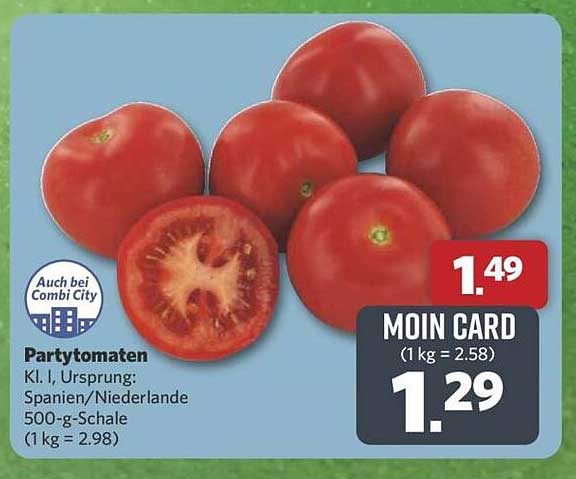 Partytomaten 500-g-Schale zum Aktionspreis