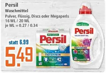 Persil Waschmittel - Pulver, Flüssig, Discs oder Megaperls 16 WL / 20 WL
