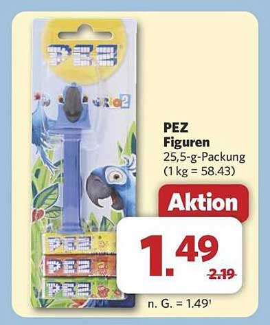 PEZ Figuren 25,5-g-Packung