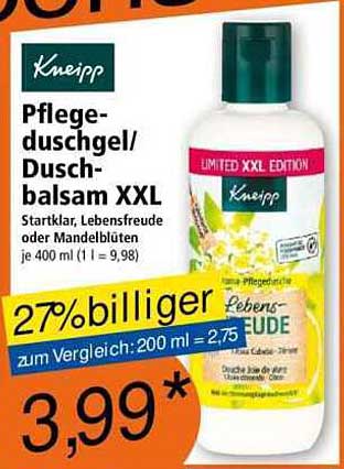 Pflege-Duschgel/Duschbalsam XXL