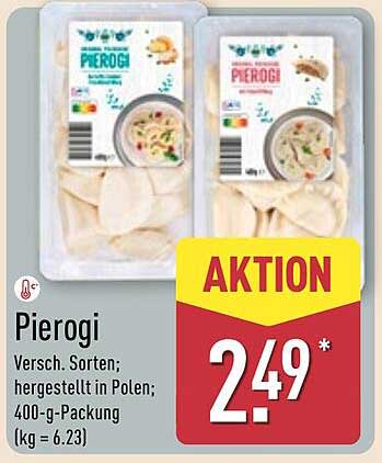 Pierogi - Verschiedene Sorten, hergestellt in Polen