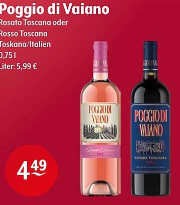 Poggio di Vaiano Rosato Toscana oder Rosso Toscana