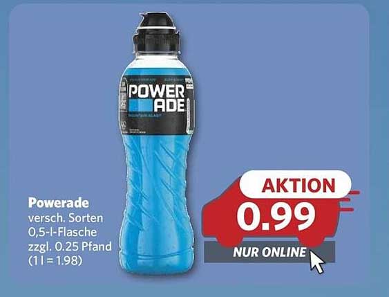 Powerade 0,5 l Flasche - Verschiedene Sorten zum Aktionspreis