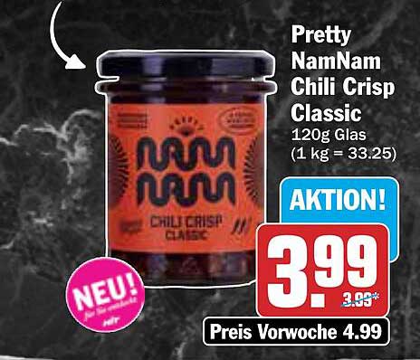Pretty NamNam Chili Crisp Classic 120g Glas