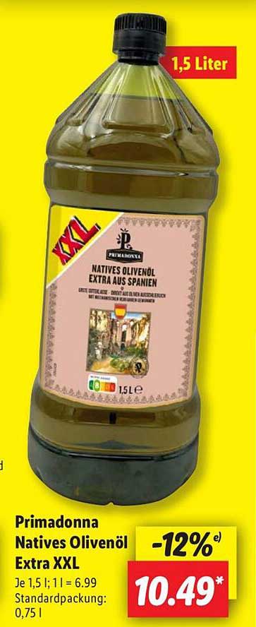 Primadonna Natives Olivenöl Extra XXL 1,5 Liter