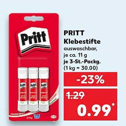 PRITT Klebestifte, 3-St.-Pack (auswaschbar, je ca. 11 g)