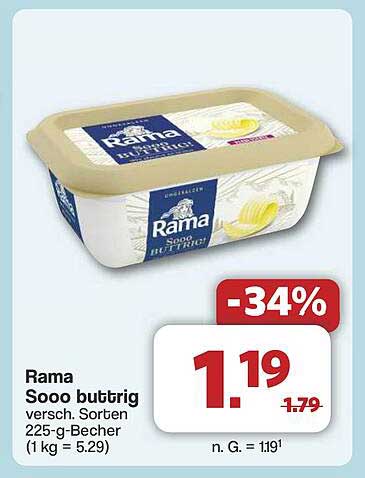 Rama Sooo buttrig 225-g-Becher - Vielseitig und preiswert!