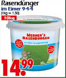 Rasendünger im Eimer 9-4-4 (10kg)