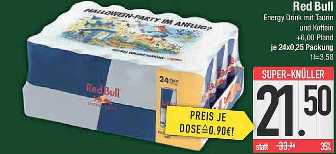 Red Bull Energy Drink 24er Packung
