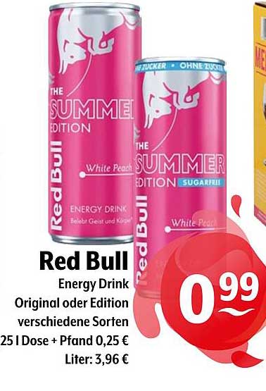 Red Bull Energy Drink - Summer Edition