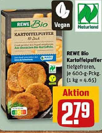 REWE Bio Kartoffelpuffer 600 g - Vegan und lecker!