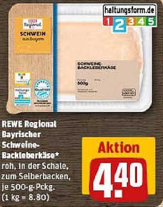 REWE Regional Bayerischer Schweine-Backleberkäse