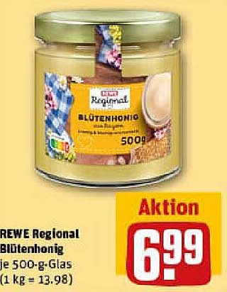 REWE Regional Blütenhonig 500 g