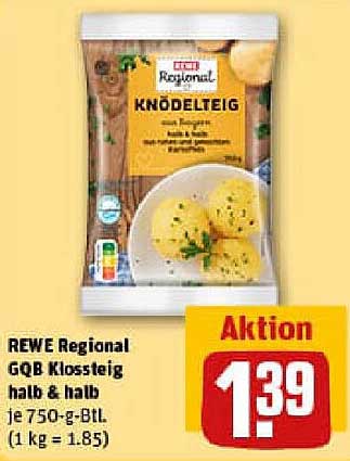 REWE Regional GQB Knödelteig halb & halb 750 g