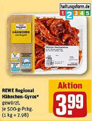 REWE Regional Hähnchen-Gyros* gewürzt