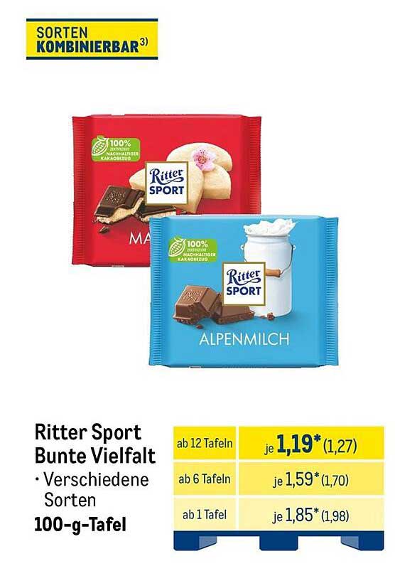 Ritter Sport Bunte Vielfalt