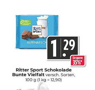 Ritter Sport Schokolade Bunte Vielfalt 100 g