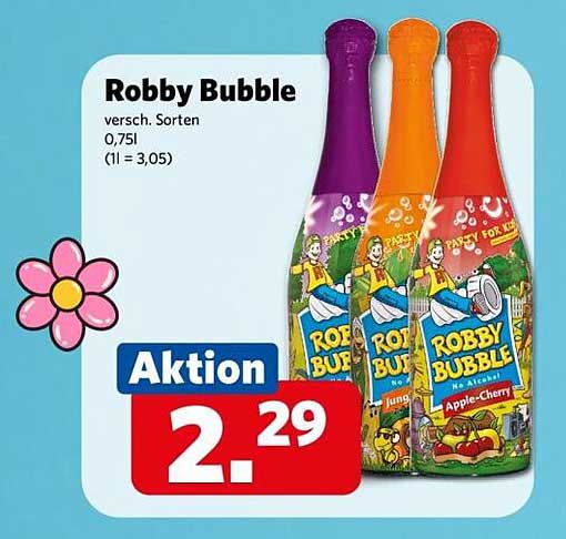 Robby Bubble - Verschiedene Sorten für nur 2,29 €