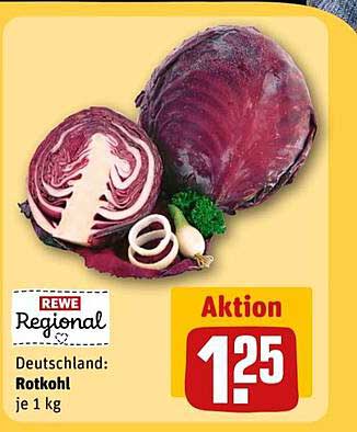 Rotkohl je 1 kg - Aktion