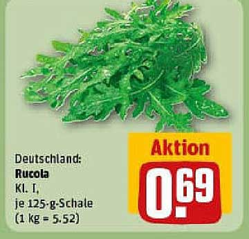 Rucola Kl. I, je 125-g-Schale