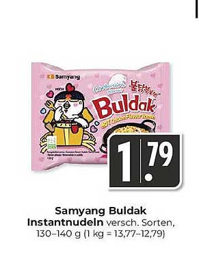 Samyang Buldak Instantnudeln versch. Sorten, 130-140 g