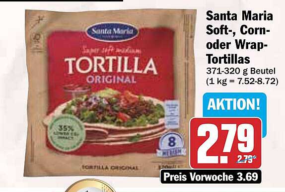 Santa Maria Soft-, Corn- oder Wrap-Tortillas