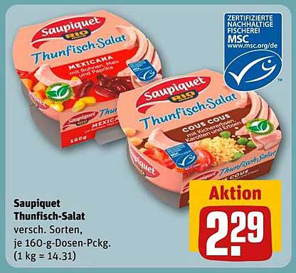 Saupiquet Thunfisch-Salat - Verschiedene Sorten