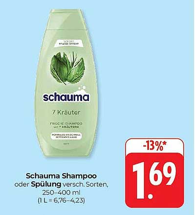 Schauma Shampoo oder Spülung, 250-400 ml