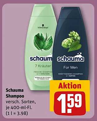 Schauma Shampoo - verschiedene Sorten, je 400-ml-Fl.
