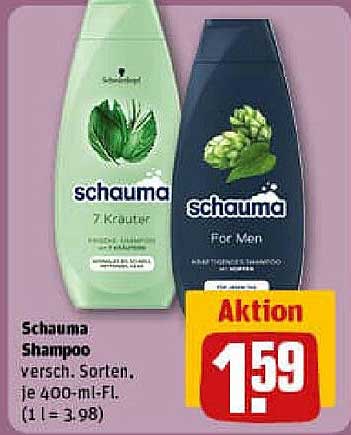 Schauma Shampoo – verschiedene Sorten, je 400-ml-Fl.