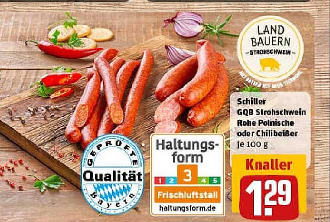 Schiller GQG Strohschwein Rohe Polnische oder Chilißer