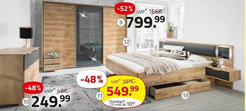 Schlafzimmereinrichtung im modernen Design - ROLLER-Angebot