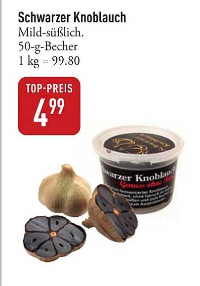 Schwarzer Knoblauch 50-g-Becher