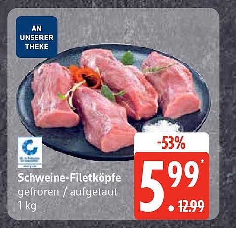 Schweine-Filetköpfe gefroren / aufgetaut 1 kg