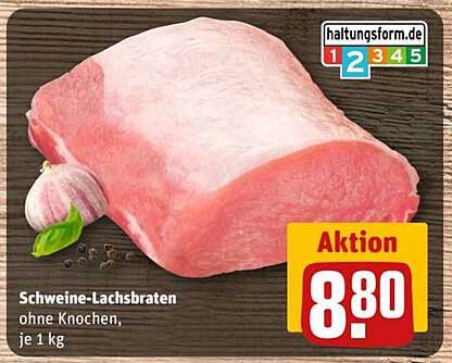 Schweine-Lachsbraten ohne Knochen, je 1 kg