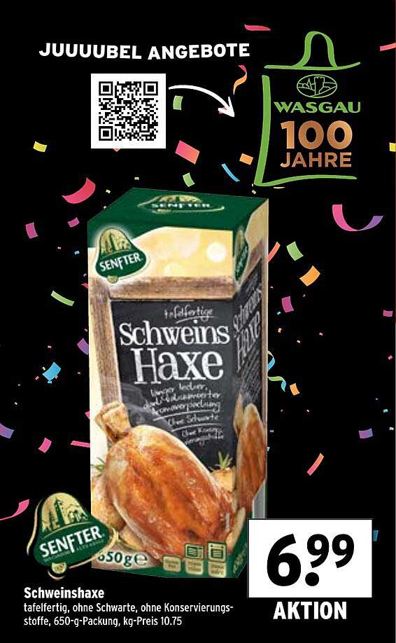 Schweinhaxe, 650 g, Senfeter