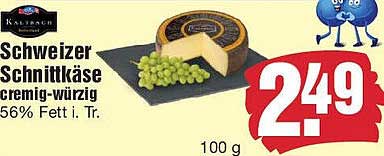 Schweizer Schnittkäse cremig-würzig 100 g
