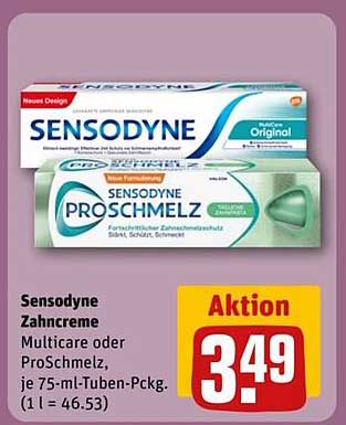 Sensodyne Zahnpasta Multicare oder ProSchmelz, je 75-ml-Tube