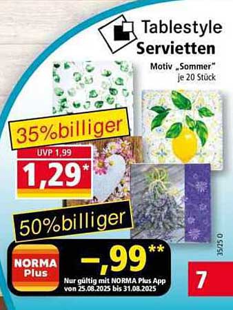 Servietten im Sommerdesign – nur 1,29 € (statt 1,99 €)