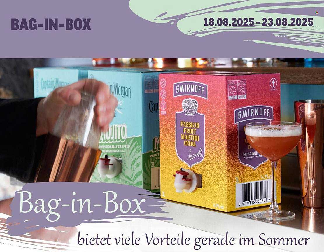 Smirnoff Passion Fruit Martini Cocktail Bag-in-Box
