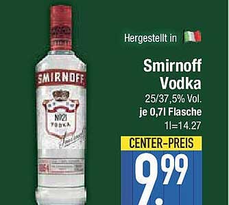Smirnoff Vodka 0,7l